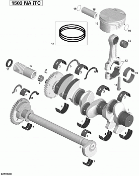 Crankshaft, Pistons and Balance Shaft - 155