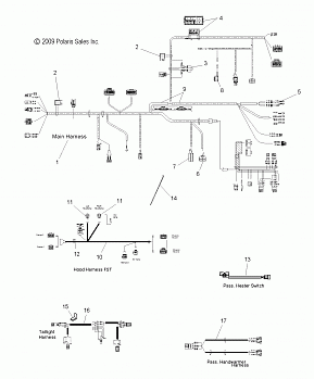 ELECTRICAL, WIRE HARNESS - S10PT7FSL/FSM/FEL (49SNOWWIREHARNESS10FSTTRG)