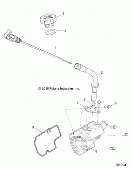 ENGINE, OIL DIPSTICK and BREATHER - Z17VA/E/X87 ALL OPTIONS (701094)