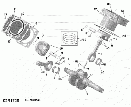 Crankshaft, Piston And Cylinder - HD8