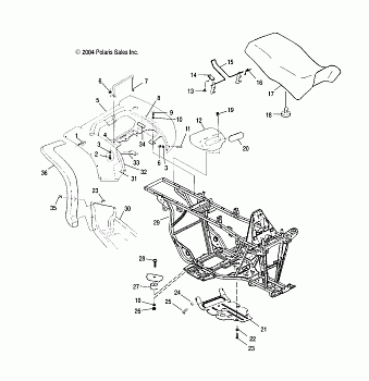 REAR CAB and SEAT - A05CB32AA (4994889488A03)