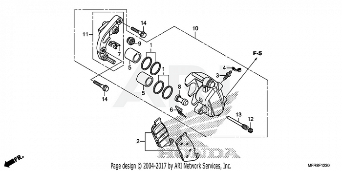 FRONT BRAKE CALIPER (1)