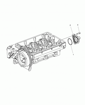 ENGINE, COVER, 3RD PTO - R16RTED1F1 (49RGRPTOCVR15DSL)