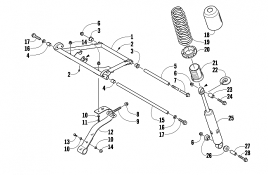 REAR SUSPENSION FRONT ARM ASSEMBLY