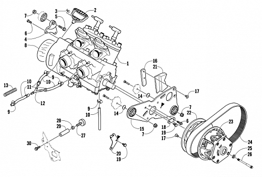 ENGINE AND RELATED PARTS