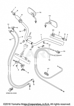 STEERING HANDLE CABLE