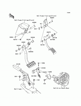 Brake Pedal/Throttle Lever