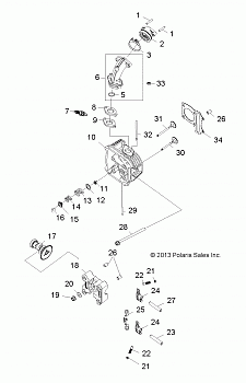 ENGINE, CYLINDER HEAD - R14VA17AA/AF (49RGRCYLINDER14RZR170)