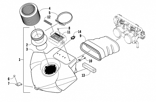 AIR SILENCER ASSEMBLY