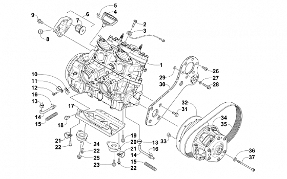 ENGINE AND RELATED PARTS