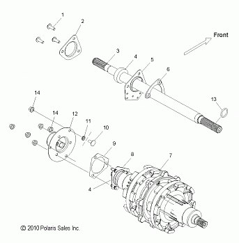 DRIVE TRAIN, JACKSHAFT and DRIVESHAFT - S12CG6GSA/GSL/GEL (49SNOWDRIVETRAIN11800PRMK)