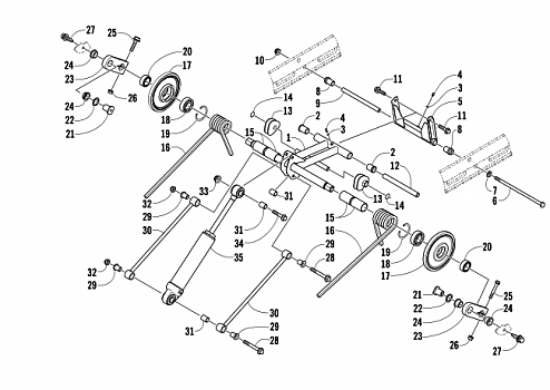 REAR SUSPENSION REAR ARM ASSEMBLY