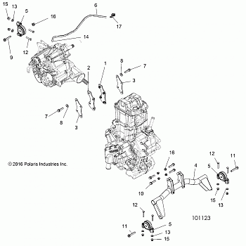 ENGINE, ENGINE and TRANSMISSION MOUNTING - A19DBA50A5 (101123)