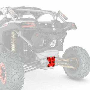 Задний бампер красный для Maverick, Maverick MAX BRP 715005233