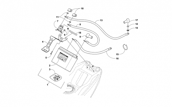 BATTERY AND TRAY ASSEMBLY