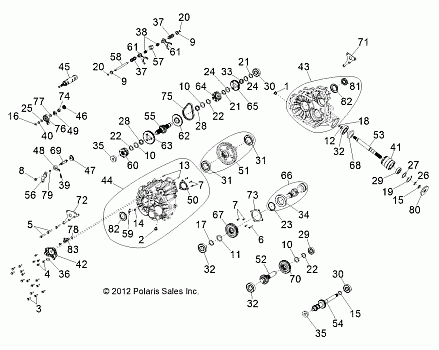 DRIVE TRAIN, MAIN GEARCASE - Z14VH57AD (49RGRTRANS1333051)