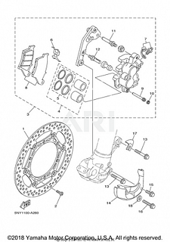 FRONT BRAKE CALIPER