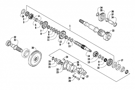 SECONDARY TRANSMISSION ASSEMBLY