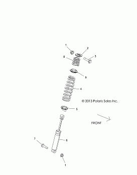 SUSPENSION, REAR SHOCK MOUNTING - Z14VH57AD/6EAI/6EAW (49RGRSHOCKMTGRR14RZR570)