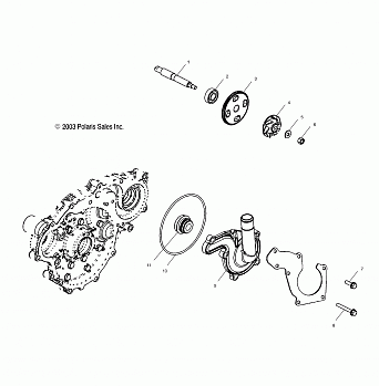 WATER PUMP - A03CH59AA/AF/AG (4986128612D11)