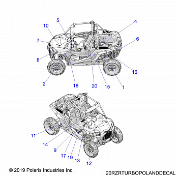 BODY, DECALS - Z20NAE92KL (20RZRTURBOPOLANDECAL)