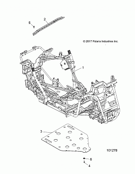 CHASSIS, MAIN FRAME AND SKID PLATE - A18DAE57B2 (101278)