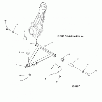 SUSPENSION, A-ARM and STRUT MOUNTING - A16DAH57A1 (100197)