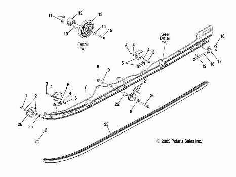 SUSPENSION, RAIL MOUNTING - S06PS6FS/FSA (4997459745B12)