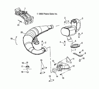 EXHAUST - S06NT6ES (4998889888C05)