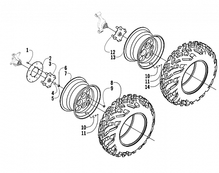 WHEEL AND TIRE ASSEMBLY