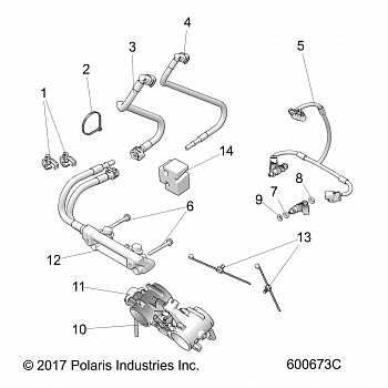 FUEL SYSTEM, RAIL, LINES and THROTTLE BODY - S18FJB8/FJE8/FJP8 ALL OPTIONS (600673)