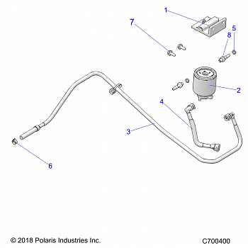 BODY, FUEL FILTER AND LINES - R20RRED4J1 (C700400)