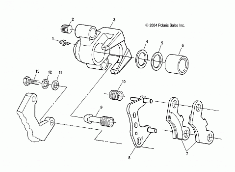 FRONT BRAKE - A05CL50AA (4995019501B04)