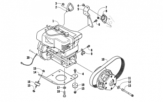 ENGINE AND RELATED PARTS