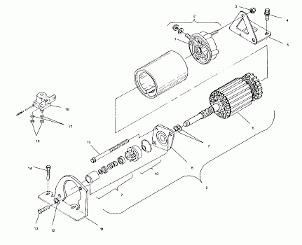 STARTING MOTOR - E01SD5BU (4960486048C014)