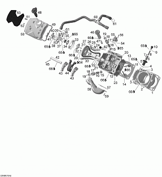 Cylinder and Cylinder Head, Front Side