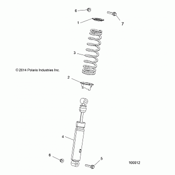SUSPENSION, FRONT SHOCK - A16SHE57NM (100012)
