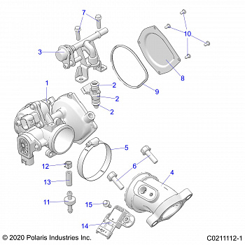 ENGINE, THROTTLE BODY and FUEL RAIL - A20SHE57AN/AF/Z57AX (C0211112-1)