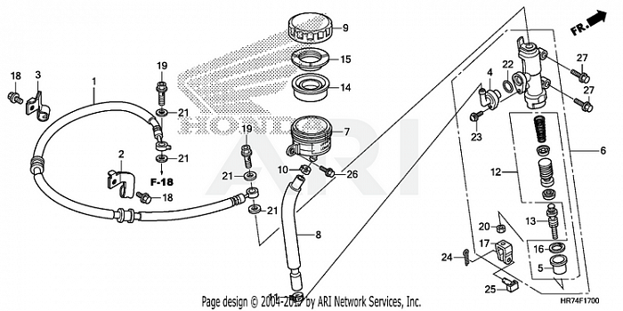 REAR BRAKE MASTER CYLINDER