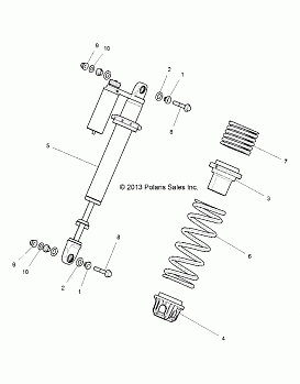 SUSPENSION, FRONT SHOCK MOUNTING - Z146T1EAM/EAW (49RGRSHOCKMTG14RZR1000)