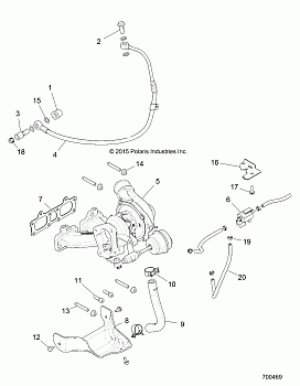 ENGINE, TURBO CHARGER MOUNTING - Z16VDE92NH/NW (700469)