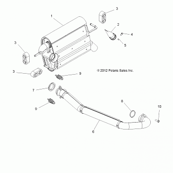 ENGINE, EXHAUST SYSTEM - Z14VH57AD/6EAI/6EAW (49RGREXHAUST13RZR570)