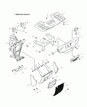 FRONT RACK and BUMPER MOUNTING - A04CH68AK/AL/AN/AO (4987438743A07)