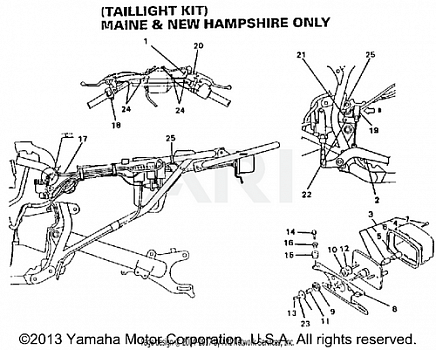 TAILLIGHT KIT MAINE & NEW HAMPSHIRE ONLY