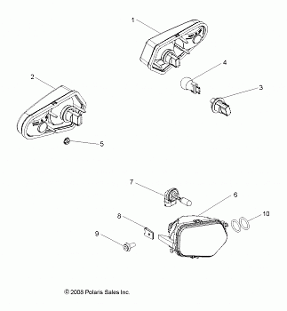 ELECTRICAL, HEADLIGHTS, TAILLIGHTS and BULBS - R10XH76AA (49RGRTAILLAMPS09RZR)