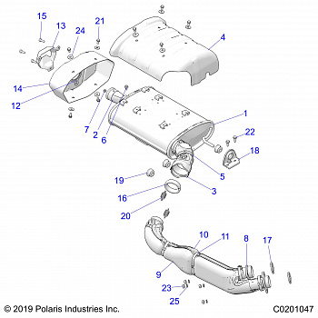 ENGINE, EXHAUST - A20SGE95AK (C0201047)