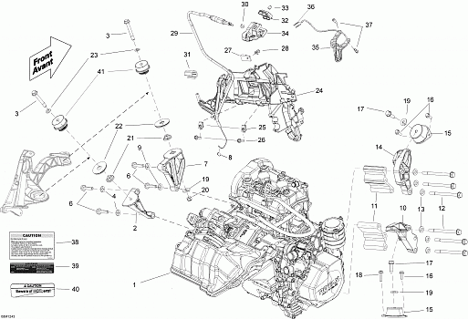 Engine And Engine Support