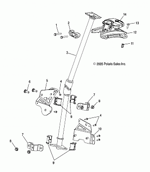 STEERING POST, ASSEMBLY - S06PS6FS/FSA (4997459745B09)