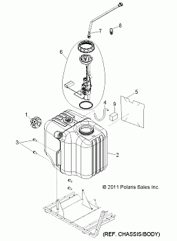 BODY, FUEL TANK ASM. - R12TH76/TH7E/TX7E ALL OPTIONS (49RGRFUEL118004X4)