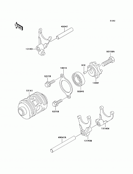 Gear Change Drum/Shift Fork(s)